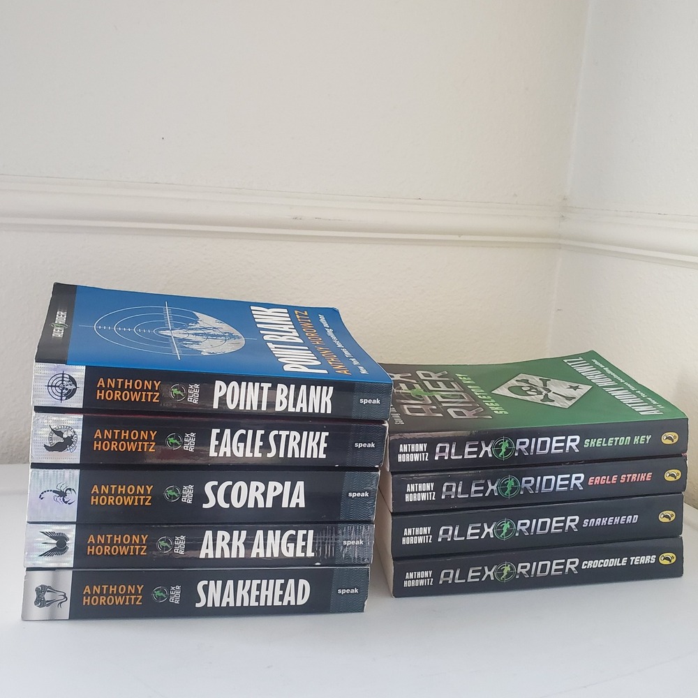 Alex Rider Anthony Horowitz 9 Book Lot Paperback Spy Series Point Blank Scorpia - Picture 1 of 9